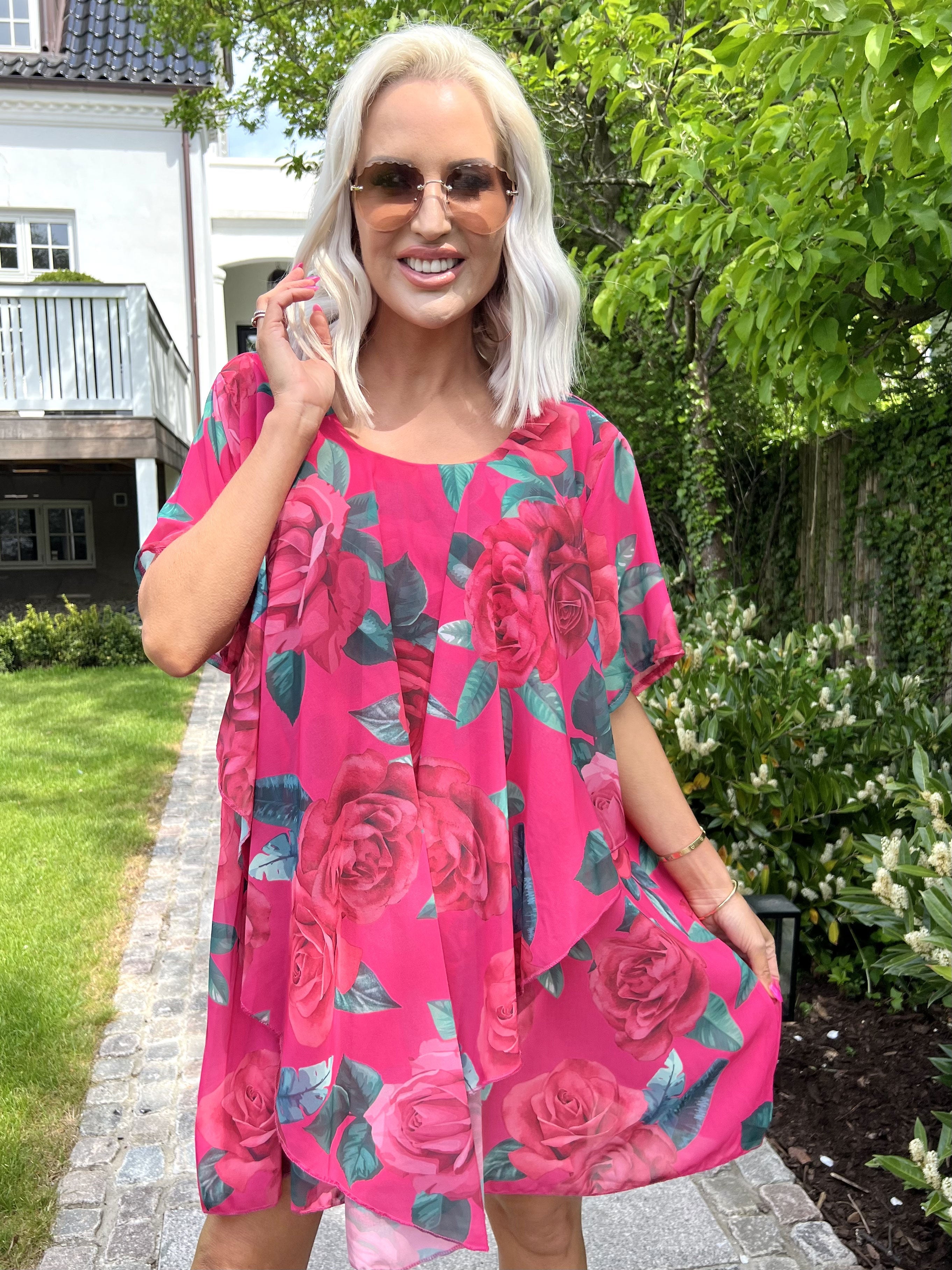 Wanda - Tunika klänning i chiffong